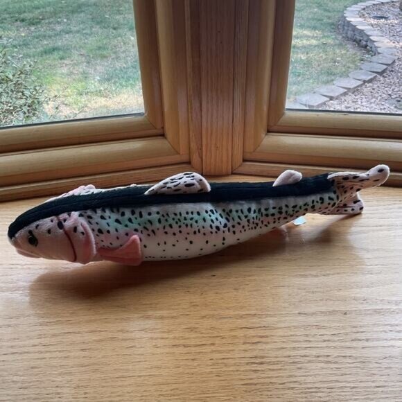Cabin Critters Rainbow Trout Fish Plush Stuffed Animal - Picture 3 of 7